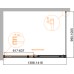 Душевой уголок Cezares Duet Soft-М 140x100 DUET SOFT-M-AH-1-140/100-C-Cr профиль Хром стекло прозрачное