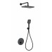 Душевая система с термостатом встраиваемая Wonzon&Woghand, Черный матовый