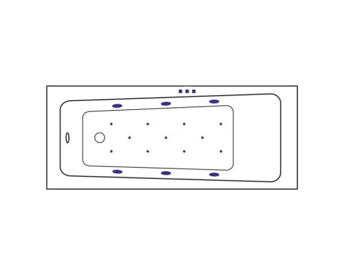 Ванна гидромассажная Excellent Ava 160x70 Relax Белый