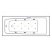 Ванна гидромассажная Excellent Ava 160x70 Relax Белый