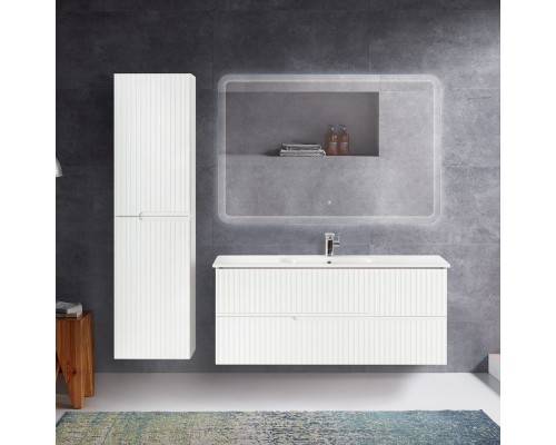 Зеркало Cezares Duet 120 CZR-SPC-DUET-1200-800-LED-TCH с подсветкой с лазерной гравировкой и сенсорным выключателем