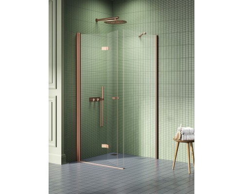Душевое ограждение NEW TRENDY NEW SOLEO COPPER BRUSHED L 100x80x195 медь