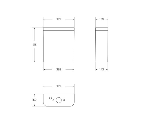 Бачок BelBagno BB120T