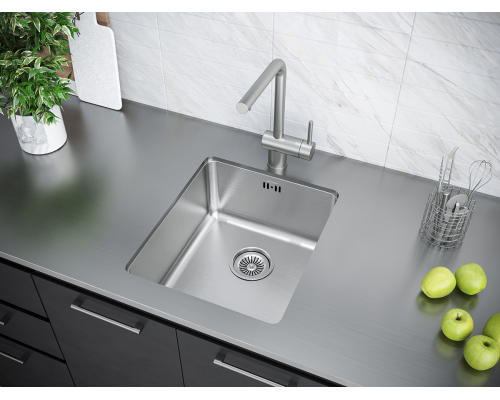 Кухонная мойка Paulmark Vista 44 Брашированная сталь