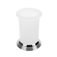 Стакан настольный Colombo Hermitag цвет хром/матовое стекло