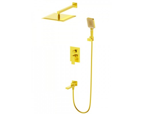 Душевая система встраиваемая Wonzon&Woghand, Брашированное золото
