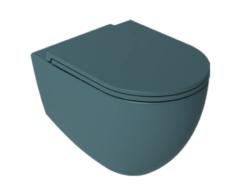 Унитаз ISVEA Infinity подвесной 365x530x400-изумрудный матовый 10NF02001SV-2P