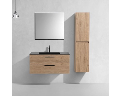 База под раковину Vincea Chiara 2D 1000 подвесная 2 выкатных ящика Soft-close N.Oak