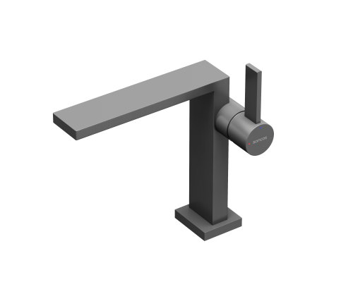 Смеситель для раковины SANCOS Linn, вороненая сталь, SC9019GG