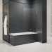 Шторка для ванны NEW TRENDY AVEXA COPPER BRUSHED 120x150 R брашированная медь