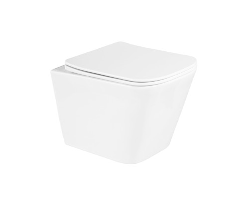 Комплект унитаза с инсталляцией BelBagno Due BB3103CHR/SC/BB002-80/BB014-SR-BIANCO с сиденьем Микролифт и Белой клавишей смыва