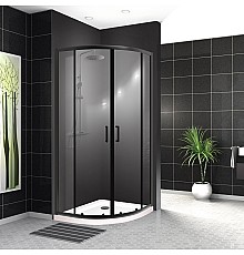 Душевой уголок BelBagno Uno 90х90 UNO-195-R-2-90-C-NERO Черный матовый