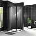 Душевой уголок BelBagno Uno 90х90 UNO-195-R-2-90-C-NERO Черный матовый