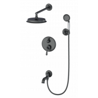 Душевая система встраиваемая Wonzon&Woghand, Темный графит