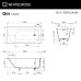 Ванна WHITECROSS Gin 170x75 (RAL мат) иск. камень