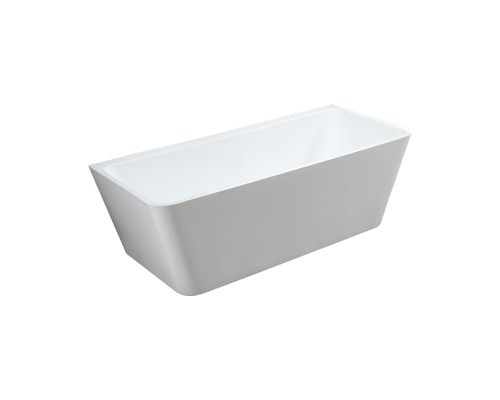 Ванна акриловая Vincea 1700x800x600 белый щелевой перелив слив хром