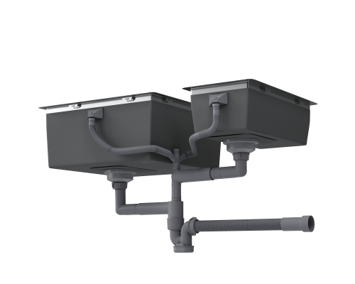 Кухонная мойка Reflexion Como RX2044SS полированная сталь