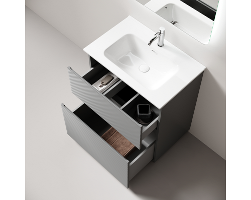 Тумба под раковину Напольная Sancos Folk Floor 69 FL70FES Ergraut soft