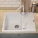 Кухонная мойка кварцевая Uperwood Quartz UPD-03-01, прямоугольная, белая