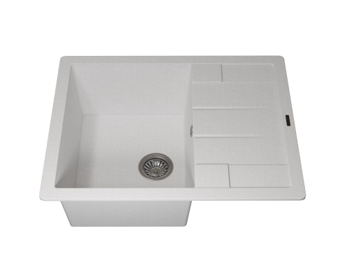 Кухонная мойка кварцевая Uperwood Quartz UPD-03-01, прямоугольная, белая