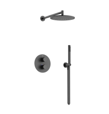 Душевой комплект с термостатом SANCOS Etna черный матовый, SC9010MB