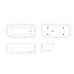 Акриловая ванна BelBagno 170x73 R BB712-1700-730-R без гидромассажа