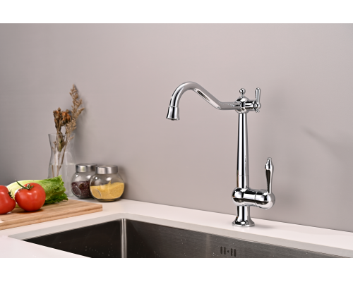 Смеситель для кухни Paulmark Retro хром Re213226-CR