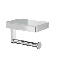 Держатель туалетной бумаги Black&White Gravity, GA-9620C, с полкой, хром