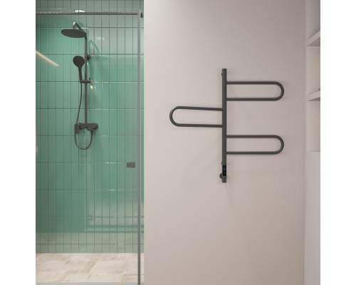 Полотенцесушитель электрический Vincea 44x80 Графит