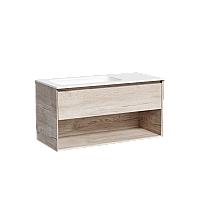 Тумба подвесная SANCOS Marmi левая, 995х445, c ящиком, дуб галифакс MR1.0100LEG