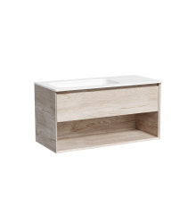 Тумба подвесная SANCOS Marmi левая, 995х445, c ящиком, дуб галифакс MR1.0100LEG