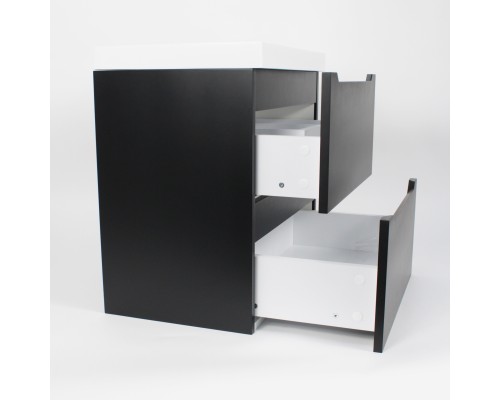 Тумба с раковиной Uperwood Tanos 50 см, черная