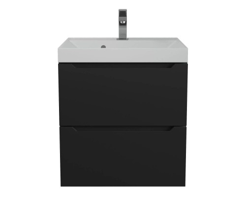 Тумба под раковину 50 см, Uperwood Tanos, черная матовая