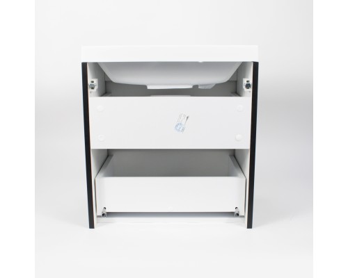 Тумба с раковиной Uperwood Tanos 50 см, черная