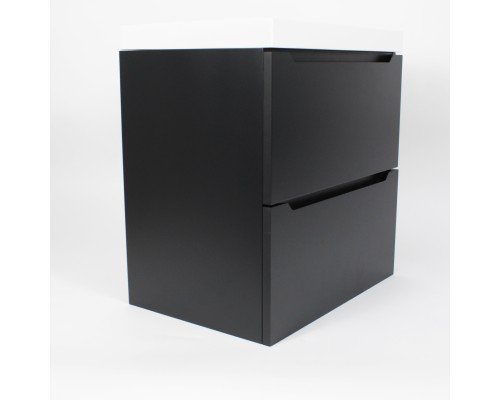 Тумба с раковиной Uperwood Tanos 50 см, черная