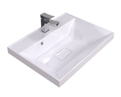 Тумба с раковиной подвесная Uperwood Tanos NEW 50х45х55 см, черная