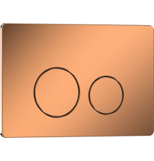 Клавиша смыва Iberica Blanca Inox-O 246x165, розовое золото