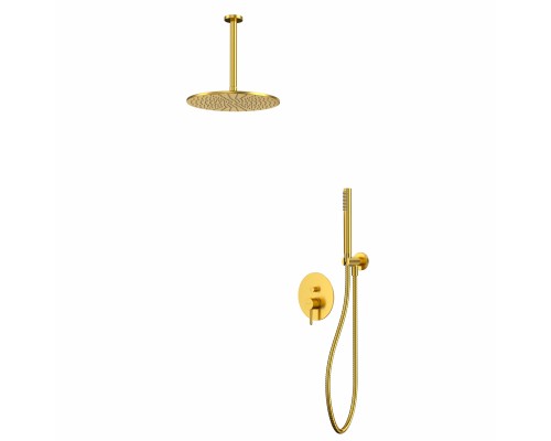 Система для душа скрытого монтажа WHITECROSS Y YSET12GLB брашированное золото