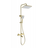 Душевая система с термостатом Wonzon&Woghand, Брашированное золото