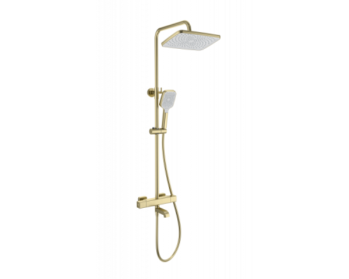 Душевая система с термостатом Wonzon&Woghand, Брашированное золото
