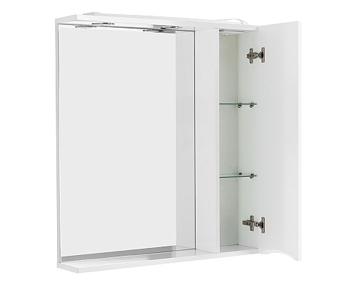 Зеркало со шкафом BelBagno MARINO-SPC-600/750-1A-BL-P-R 60 с подсветкой Bianco Lucido Зеркало со шкафом BelBagno MARINO-SPC-600/750-1A-BL-P-R 60 с подсветкой Bianco Lucido
