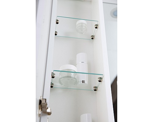 Зеркало со шкафом BelBagno MARINO-SPC-600/750-1A-BL-P-R 60 с подсветкой Bianco Lucido Зеркало со шкафом BelBagno MARINO-SPC-600/750-1A-BL-P-R 60 с подсветкой Bianco Lucido