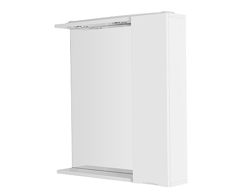 Зеркало со шкафом BelBagno MARINO-SPC-600/750-1A-BL-P-R 60 с подсветкой Bianco Lucido Зеркало со шкафом BelBagno MARINO-SPC-600/750-1A-BL-P-R 60 с подсветкой Bianco Lucido
