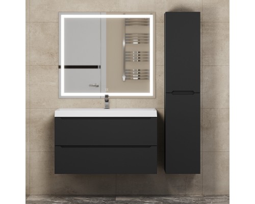 Тумба с раковиной Uperwood Tanos 90 см, черная