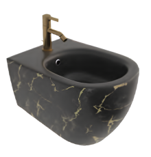 Биде ISVEA Infinity подвесной 365x530x400 MARMO белый матовый 10NF41001-2N-MRM