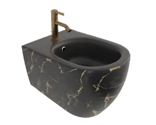 Биде ISVEA Infinity подвесной 365x530x400 MARMO белый матовый 10NF41001-2N-MRM