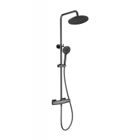 Душевая система с термостатом Wonzon&Woghand, Темный графит