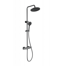 Душевая система с термостатом Wonzon&Woghand, Темный графит