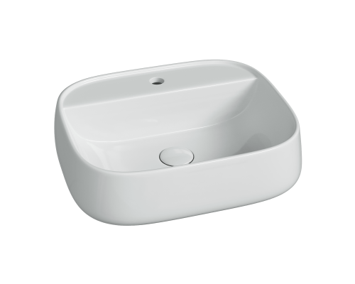 Раковина подвесная Ceramicanova Источник (Fonte) с отверстием под смеситель 500x420x145 белый
