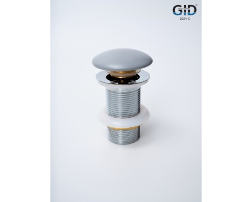 Серый матовый керамический донный клапан Gid Gmh100 74401k